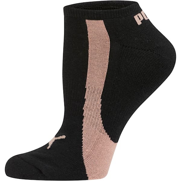 Women's No Show Socks [3 Pairs], BLACK, extralarge